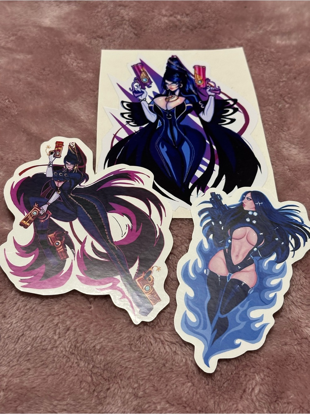 Microsoft Purple and Blue Bayonetta-inspired Character Sticker Set